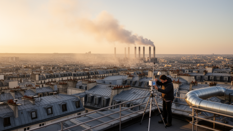 Paris plume study shows aerosols change as they drift downwind