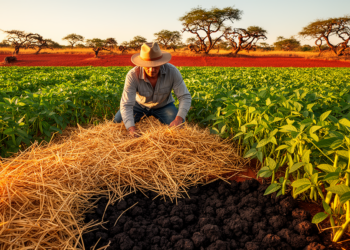 Guinea grass mulch boosts soil health and soybean yields in Brazilian Cerrado