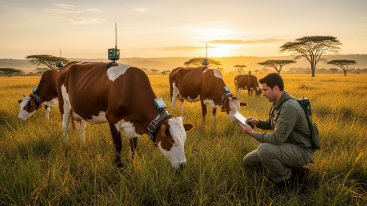 LoRaWAN Collars Track Grazing Cattle Across Colombian Savannah in Field Trial