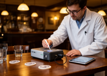Portable mass spectrometry spots drug traces on pub surfaces in under two minutes