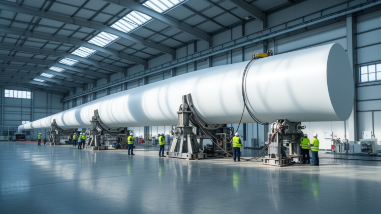 Beam Model Predicts Design Loads for Ultra-Long Wind Turbine Blade Test Benches