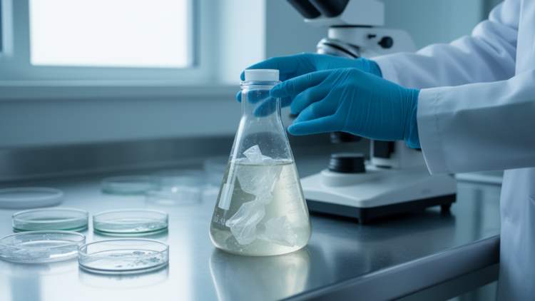 Marine Vibrio strain strips weight from LDPE plastic in lab test