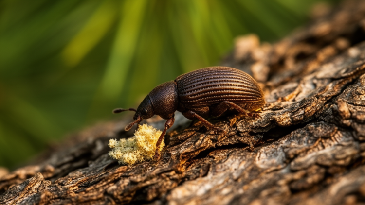 Invasive pine bark beetle carries six previously unknown fungal species in China