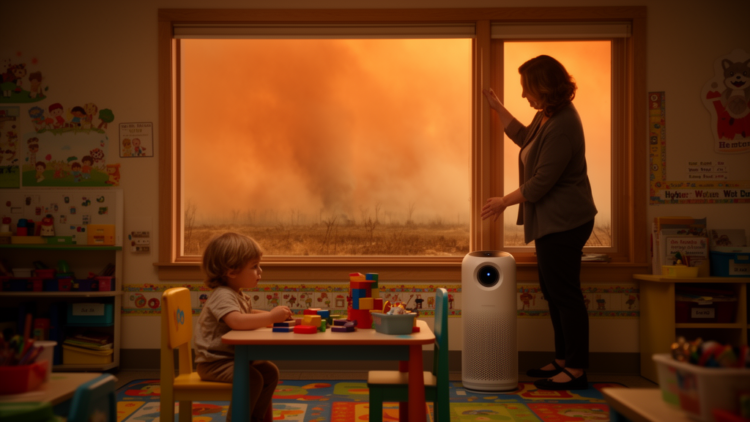 Research report: Wildfire smoke, indoor and outdoor PM2.5, and sick-related absenteeism in Oklahoma Head Start early care and education centers