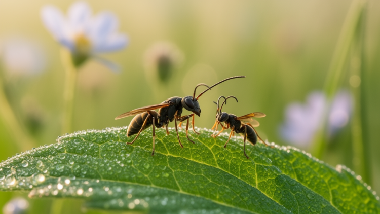 Two Males, One Female: Rare Triplet Mating Observed in a Swiss Parasitoid Wasp