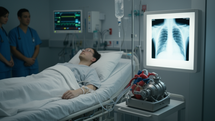Temporary heart pump rapidly lowered lung pressures in transplant candidates