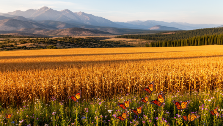 Protected butterflies overlap with maize fields across six European biogeographic regions