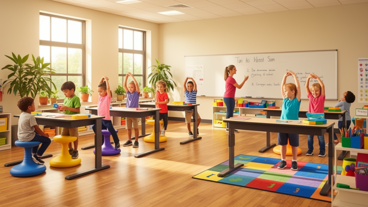 Classroom redesigns, active breaks, and active lessons cut children's sitting time, review finds