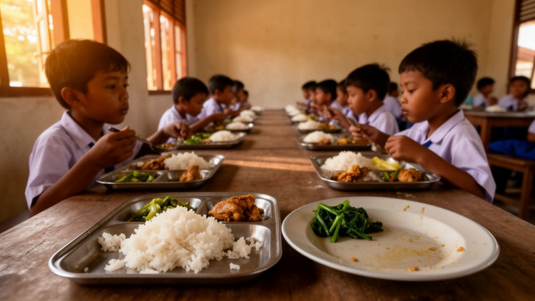 Plate waste and small portions reveal gaps in Indonesia's free school meal program