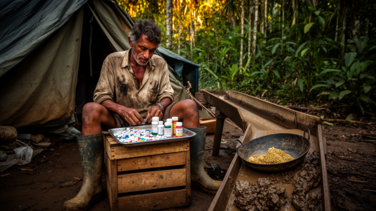 Self-medication is widespread among illegal gold miners in French Guiana, survey finds