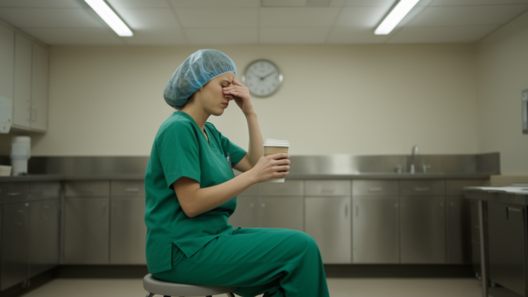Perceived stress partly links job strain to fatigue in operating room nurses