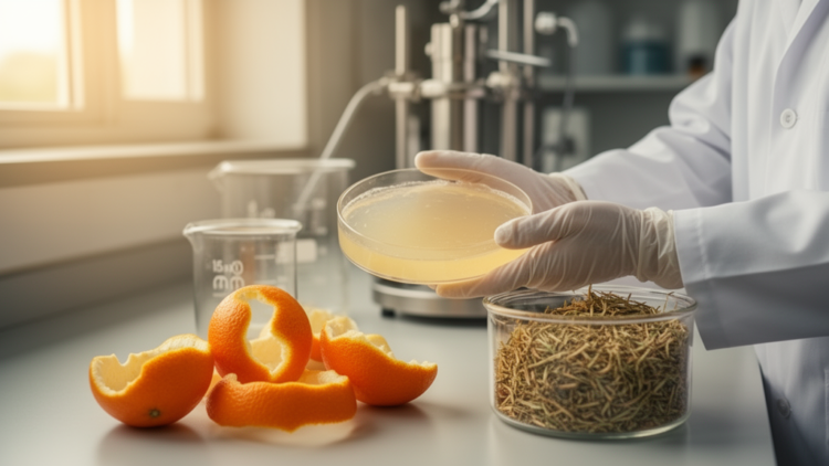 Orange Peel and Hemp Waste Turned into Cellulose Hydrogels That Support Stem Cell Growth
