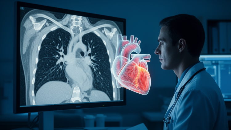 Early CT-Derived Heart Tissue Measure Flags Death Risk in Aortic Dissection