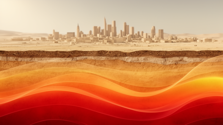 Model maps shallow ground temperatures beneath ten Egyptian cities for geothermal design