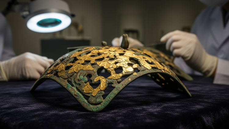 Fifth-century Silla gilding secrets revealed in ancient Korean horse-harness fitting