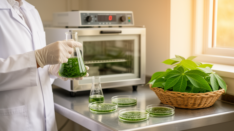 Enzymes and Bacteria Team Up to Turn Cassava Leaves into Better Livestock Feed