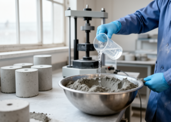 Just-Add-Water Geopolymer Concrete Hits Peak Strength at a Precise Water Ratio