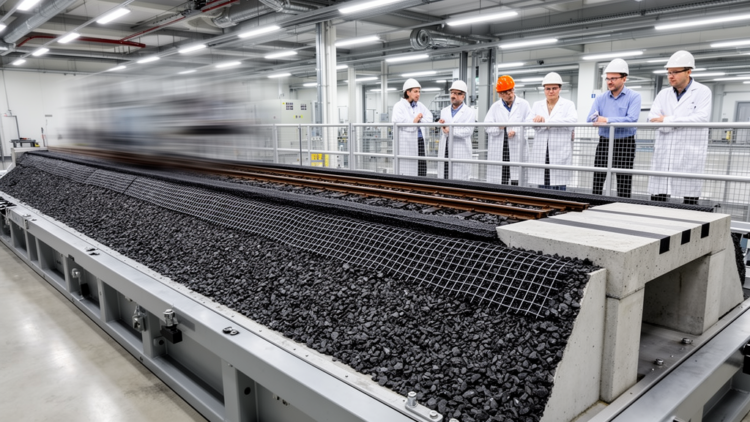 Shaking Table Tests Reveal How Prestressed Basalt Fiber Geogrids Stabilize Railway Transitions