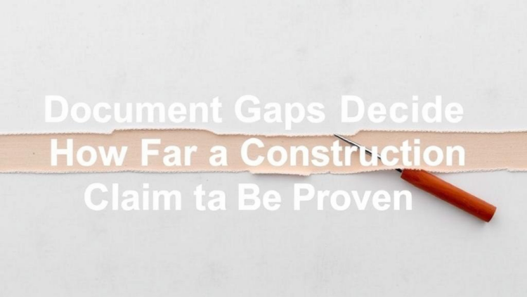 Document Gaps Decide How Far a Construction Claim Can Be Proven