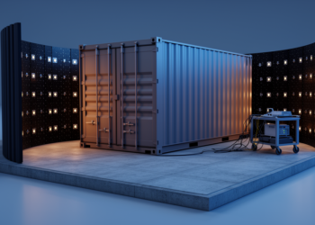 Semi-Wrapped Neutron Detector Simulated to Weigh Nuclear Material in Oversized Containers