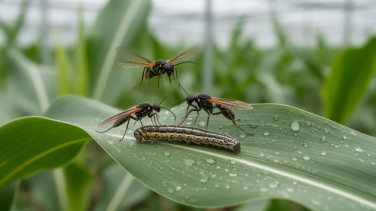Two Parasitoid Wasps Show Promise Against Invasive Fall Armyworm in Lab Tests