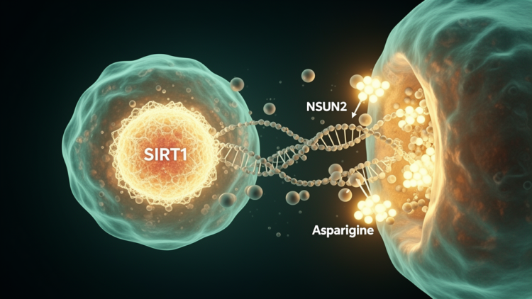 SIRT1 Loss Drives Tumor Growth Through NSUN2 Lactylation and Asparagine Production