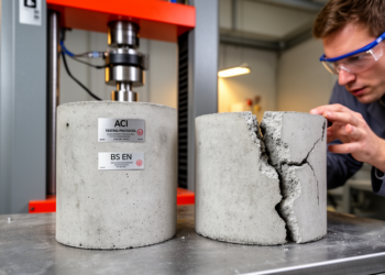 Two Concrete Design Standards, One Grade: ACI Beats BS EN on Strength but Costs More Carbon