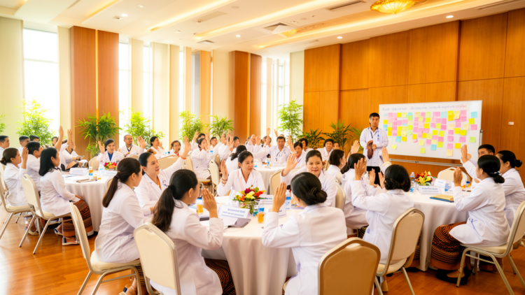 National learning forums in Lao PDR show rising participation in healthcare quality improvement