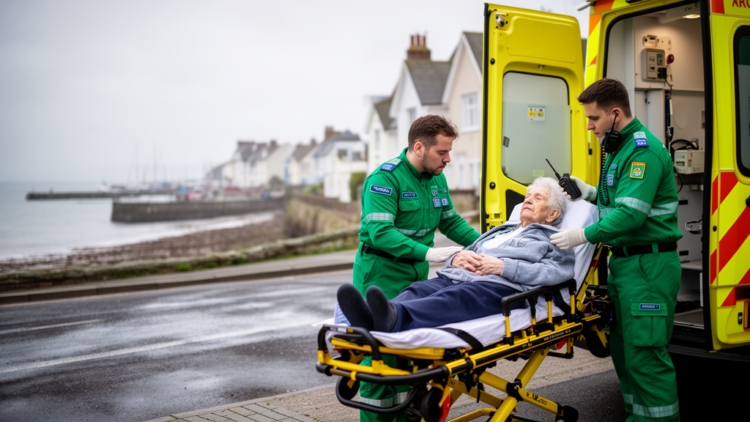 Emergency system design drives unequal prehospital stroke care in coastal England