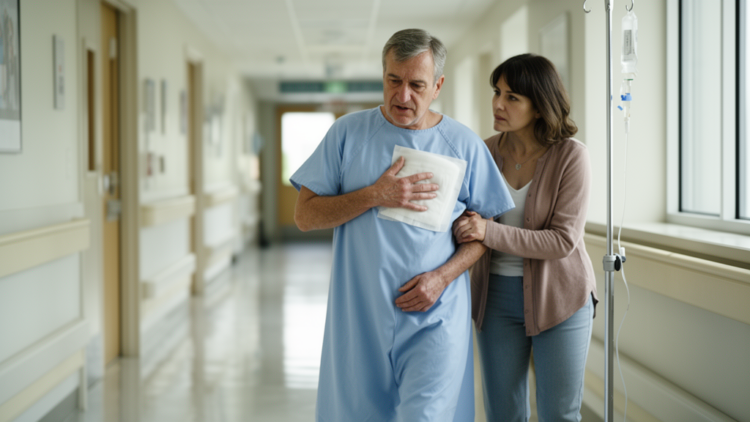 Family fear of pain linked to shorter walking distance after thoracic surgery