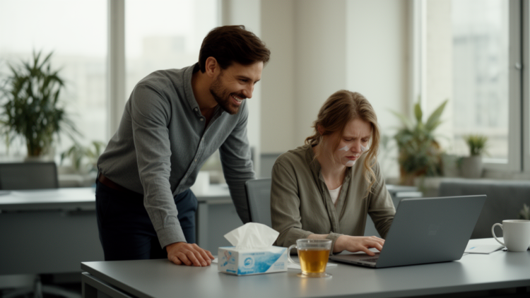 Strong Coworker Bonds Cut Sick-Day Stress but Fuel Working While Ill