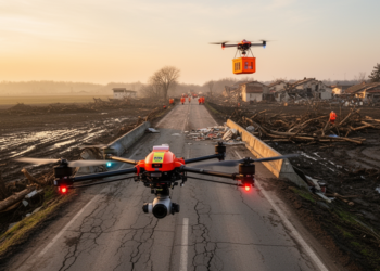 When Should Disaster Drones Scout Roads Instead of Delivering Aid? A New Algorithm Decides