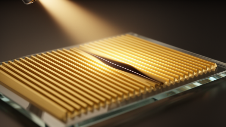 Sharp differential reflectance dip reveals Fano plasmonic response in gold grating sensor