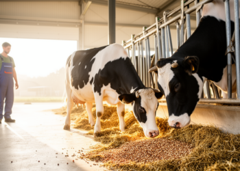 Methane-cutting feed additive subtly shifts dairy cow behavior in pilot study