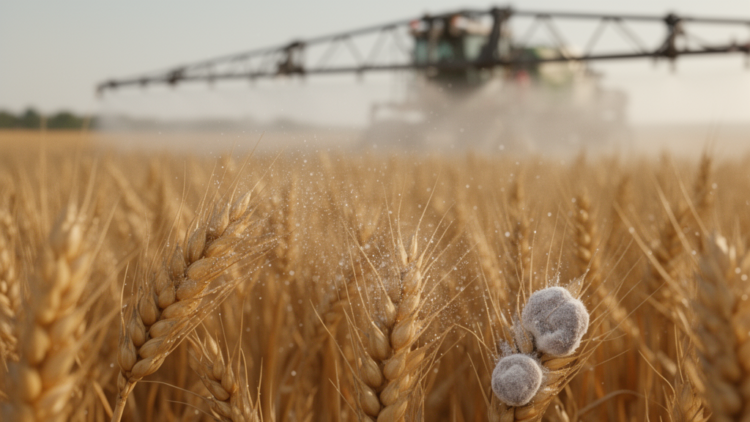 Fungicides on wheat reshape fungal communities and shift mycotoxin risks