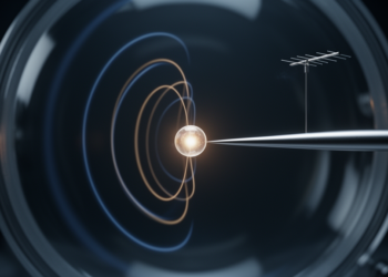 Physicists control the magnetic nucleus of a single atom with radio waves