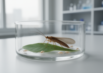 Brown Lacewing Rears Better on Storage Mite Than Aphid, Study Finds