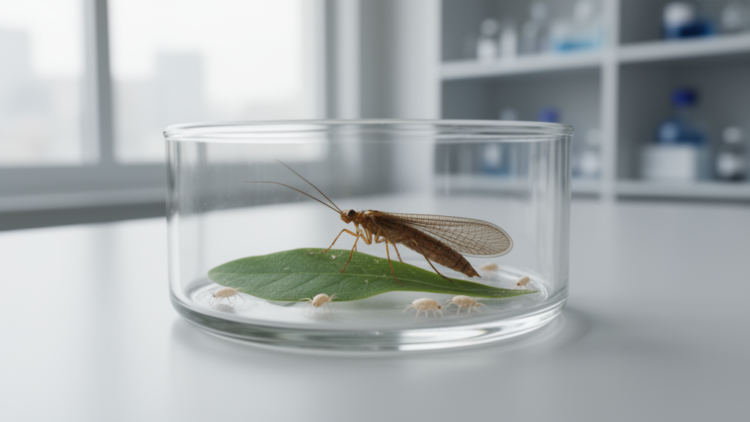 Brown Lacewing Rears Better on Storage Mite Than Aphid, Study Finds