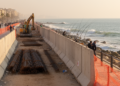 Construction on Alexandria's Corniche cuts public access and waterfront life