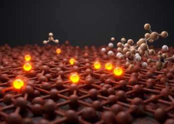 NO2 Adsorption Quenches Polaron Conduction in Hematite, Simulations Show