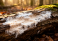 Oxidative shock rewires gene expression in white rot fungus on wood