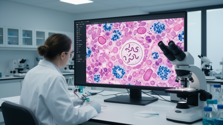 Digital pathology quantifies immune cells in gastric biopsies with H. pylori infection