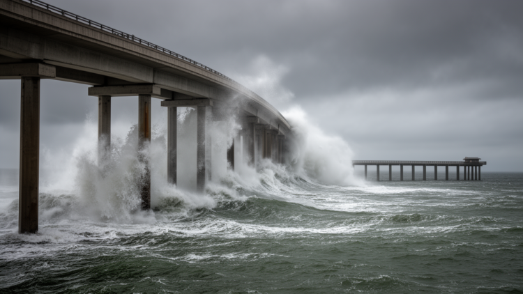 Multi-column bridge bents face at least 25% higher tsunami forces than single piers