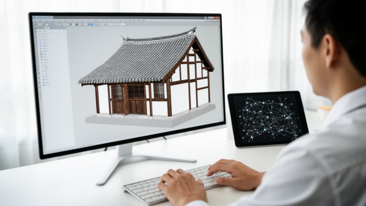Knowledge graphs steer diffusion AI to rebuild Huizhou dwelling facades