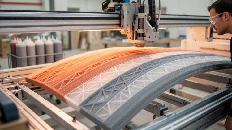 Voxel 3D printing turns simulation data into a multi-material building facade