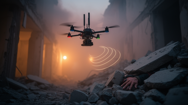 Drones That Listen for Wi-Fi Could Map Survivors When Cameras Fail