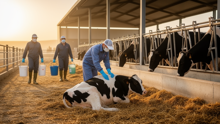 Integrated response curbed bovine ephemeral fever outbreak on Iranian dairy farm
