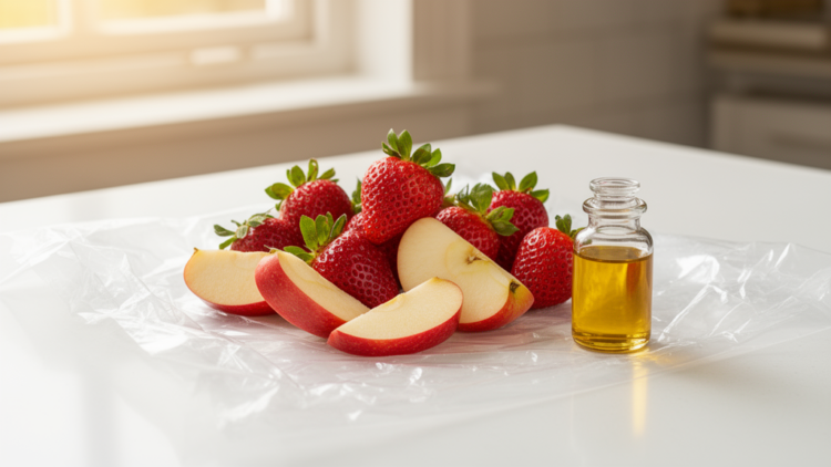 Clove Oil Loaded in Modified Zirconium MOF Extends Fruit Shelf Life in Starch Films