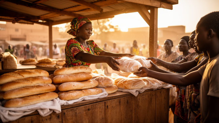 Bread sold in Ouagadougou shows widespread contamination from post-baking handling