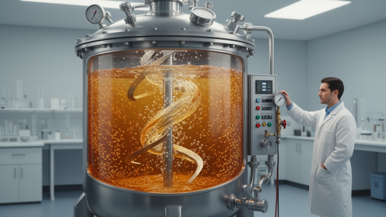 Dynamic pressure control and CFD-guided impeller redesign boost oxygen transfer in high-density yeast fermentation